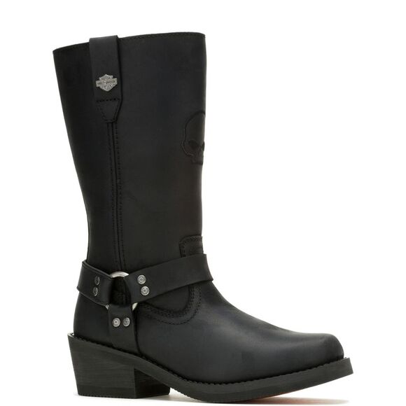 Harley-Davidson Womens Korsen Tall Ride  10" Waterproof Black Boots (NWT) - Picture 2 of 7